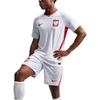 Nike Poland Aero-Fit Home Player Version Quick-Dry Breathable Pullover Short Sleeve Football Shirt Men tops IO8528-100