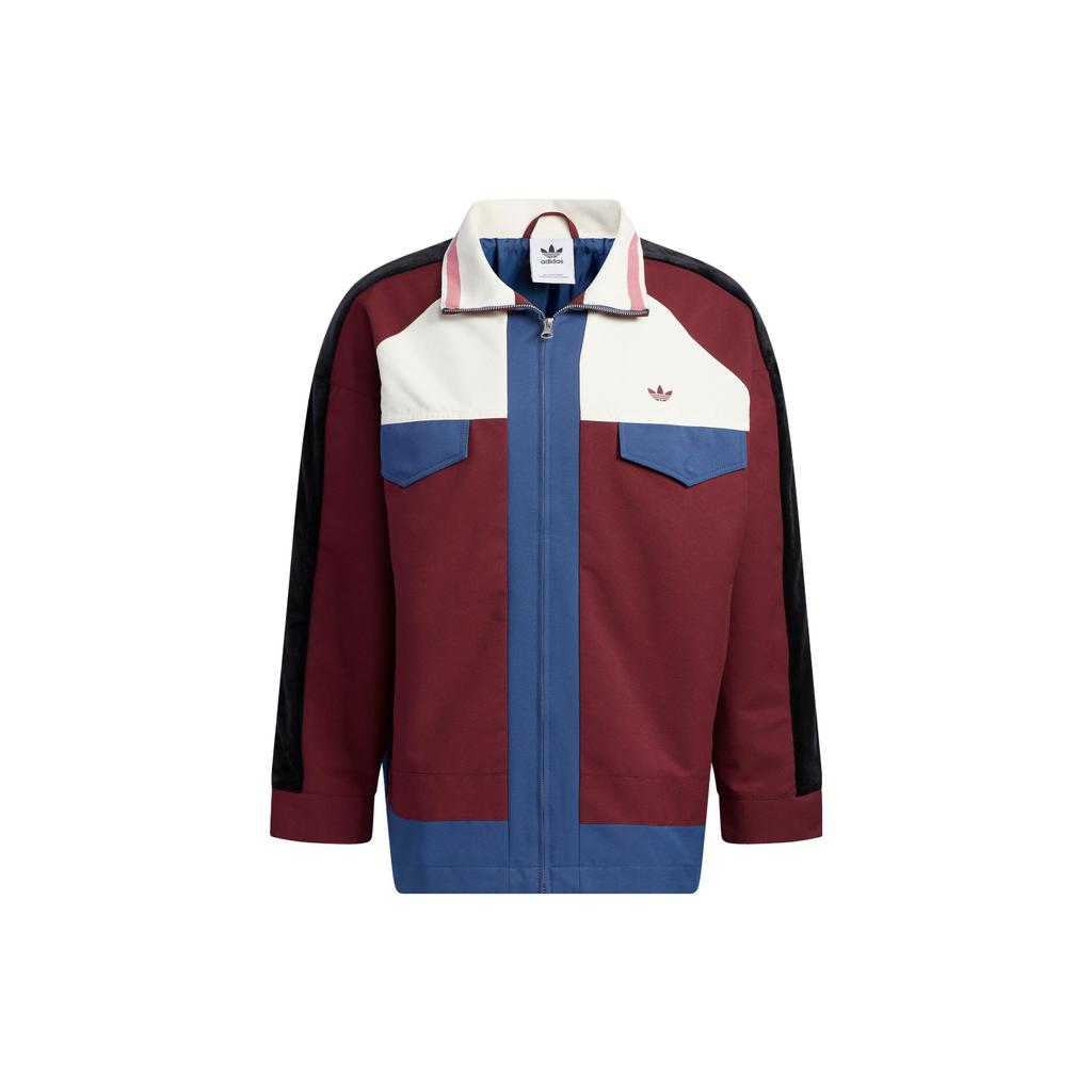 Adidas Originals Trefoil Anti-University Colorblock Jacket Men Jacket Burgundy HY7237