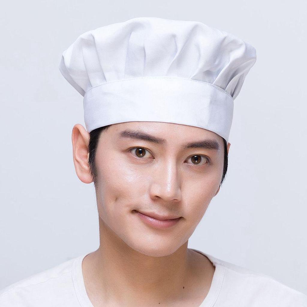 Chef Cotton Mushroom Hat for Restaurants, Hotels, and Bakeries
