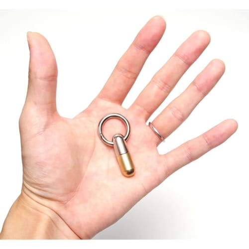 GoodsLand [Brass] Ultra-Small Knife Cutter Key Ring Outdoor Camping Mini Knife Keychain Fishing Compact Solo Camping Gear GD-CPSLNF