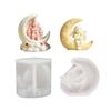 Flexible Moon-Themed Casting Mould for Candle Projects and Decorative Castings That Bends During Post-Casting Release