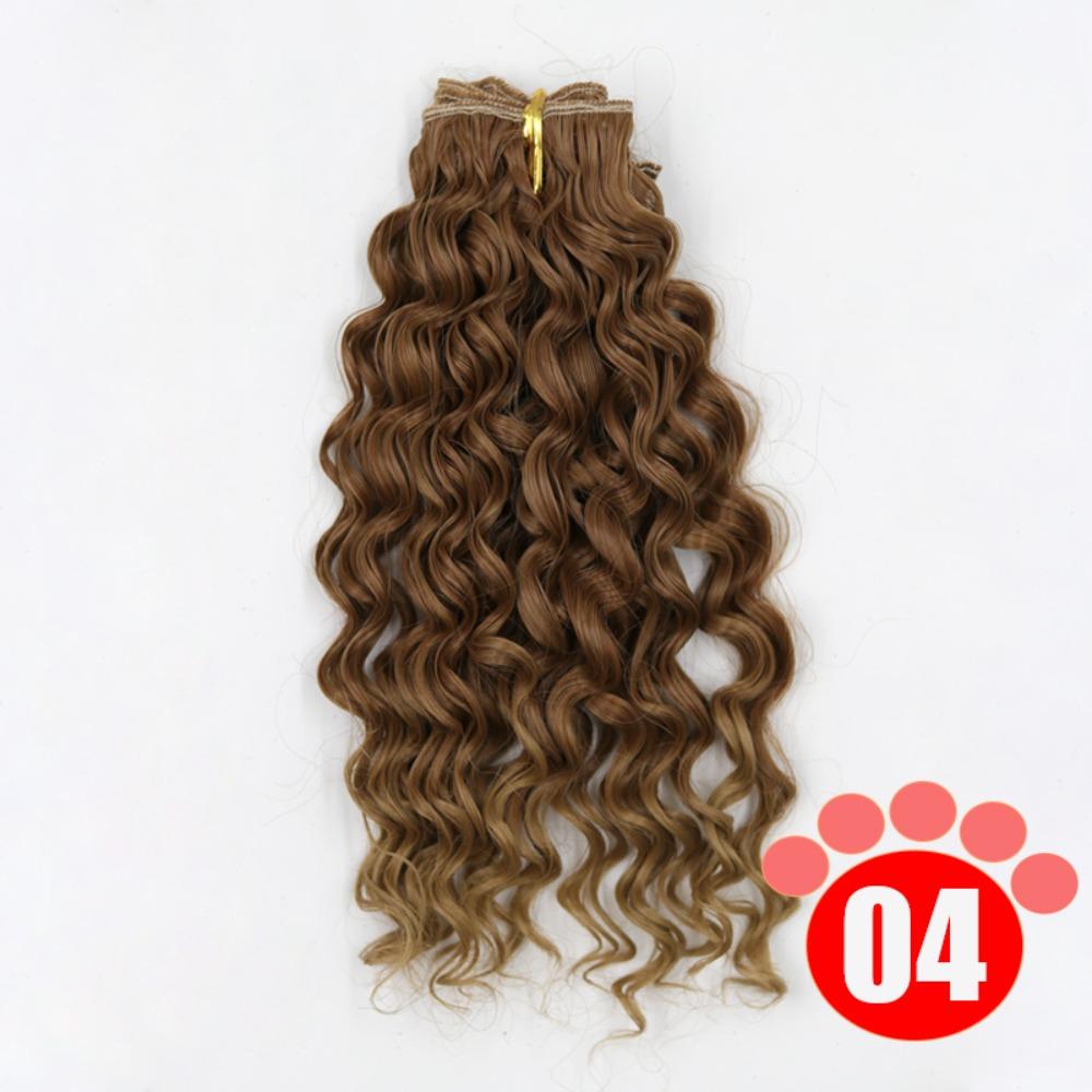 Gradient Color BJD SD Doll Hair Curly Hair Blyth Doll Wigs Accessories  Wig Making