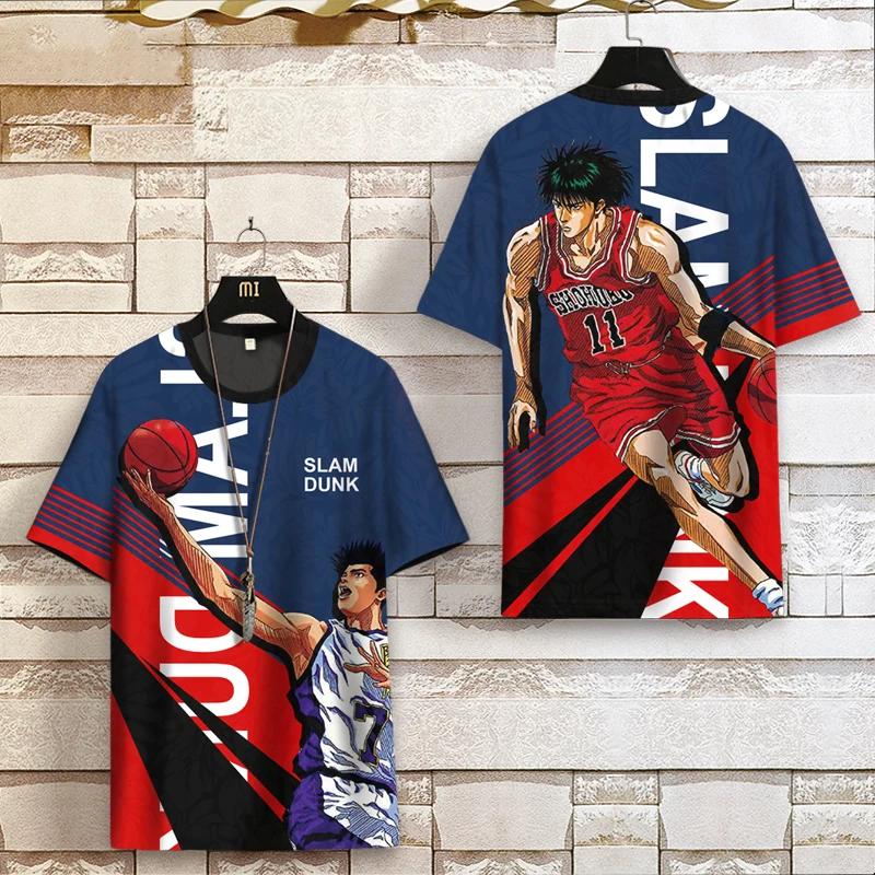 

SLAM DUNK T-shirt Joint Short-sleeved Men s Women s Large Sakuragi Blossom Road Summer Tshirt Basketball Sports Kids Tops 2025 4XL