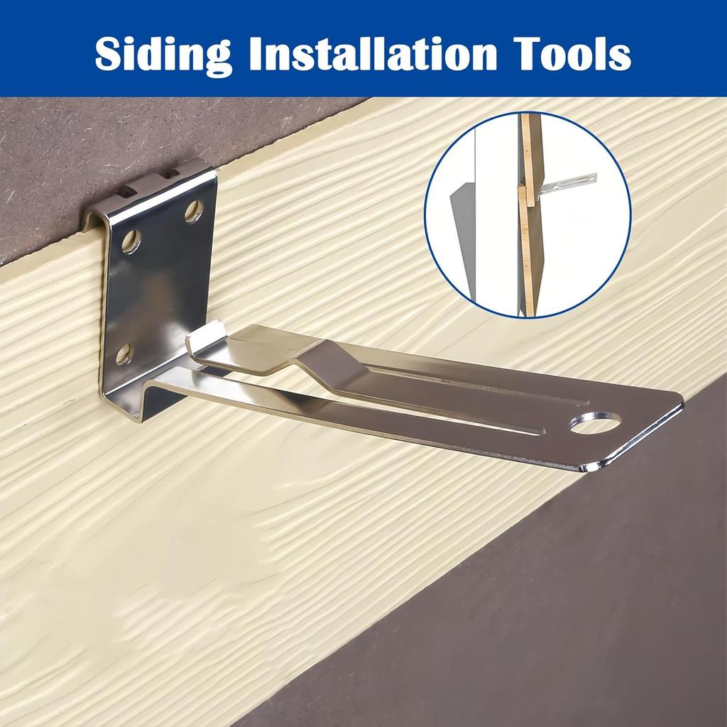 Siding Gauge Tool 2 Pack, Stainless Steel Hangers for Hardie Board Siding Tools for 5/16-Inch Fiber Cement Tool, 1-1/4-Inch Overlap Gauge Tool, Board