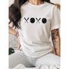 Print Spring/Summer Casual T-Shirt Round Neck Short Sleeve Sports T-Shirt Women's Top
