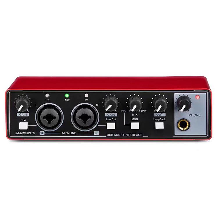 Professionelle 192KHz Soundkarte und OTG-Mischpult für Aufnahme und Musikproduktion