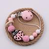 Baby Pacifier Holder Chain, Insect-shaped Silicone Teether Clips, Drop Prevention Soother Leash with Chewable Links for Newborns