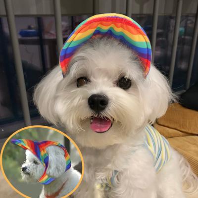 Outdoor Sun Hood For Dogs 2026 Dog Hat Canvas Dog Sun Hat Dog Baseball Cap Pet Dog Outdoor Sun Visor Hat With Ferret Hats