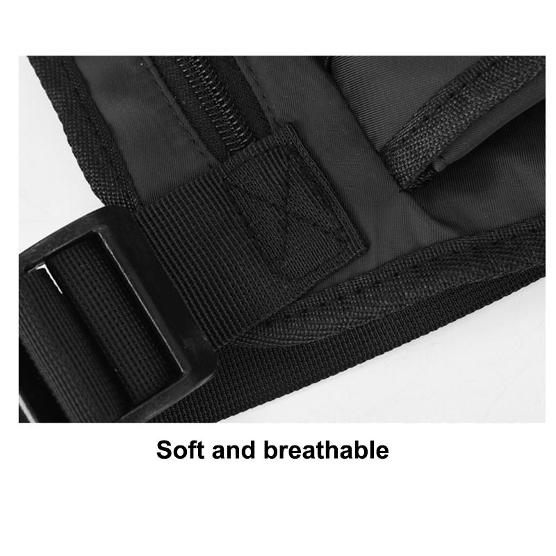Casual Oxford Cloth Chest Bag Large Capacity Multi Pocket Men Vest Bag Waterproof Mountaineering Bag Outdoor Sports Bag