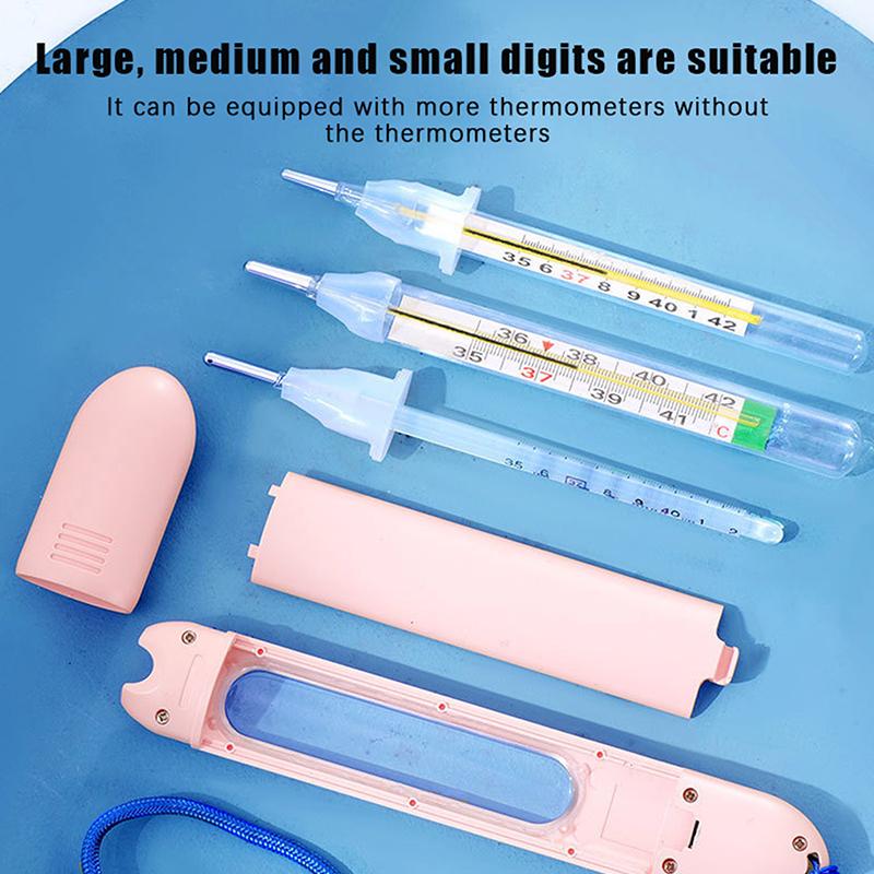 Akıllı Düşme Önleyici Kapak Cam Termometre Koruyucu Kılıf Termometre Düşme Önleyici Kılıf Işıklı