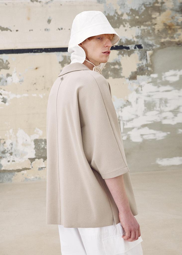 UMARMUNG Elastic Viscos Half Zipup Pullover_Skin