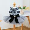 PETCIRCLE Small Medium Dog Dress Floral Knit Pet Skirt Clothing