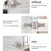 Steel Door Levers with Keyed Alike Entry Function Reversible Door Lock Adjustable Backset Lock for Front & Entrance Door