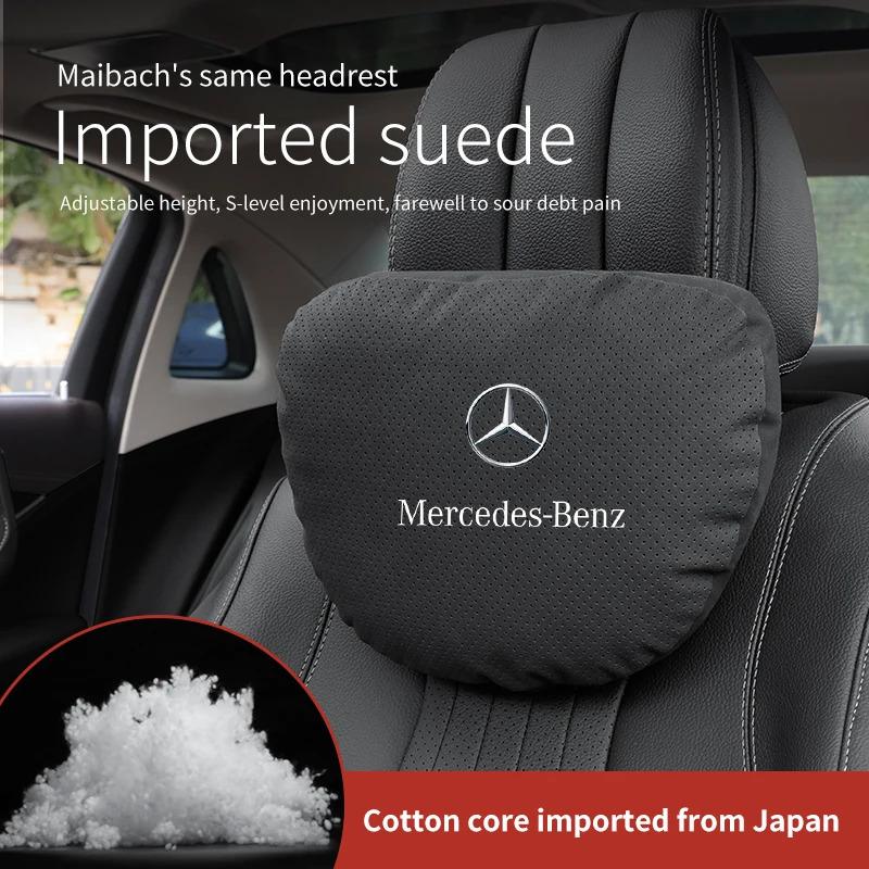 fshc5 Mercedes Benz A B C E S R Class GLB GLC GLE AMG CLA CLS SLC GLS SLS ML Car Headrest Neck Support Lumbar Rest Cushion Neck Pillow