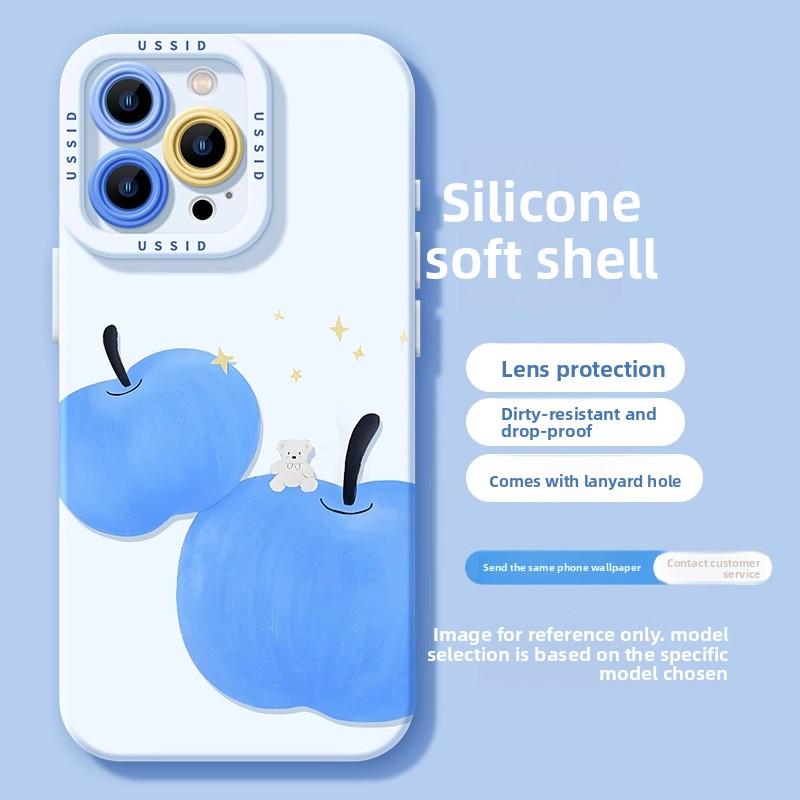 Red Apple iPhone 16 Pro Max Phone Case 17 Pro Full Coverage 17 Air Silicone 16 Shockproof 17 Soft Case TPU
