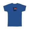 Gift T-Shirt : I Love Kenya Flag Heart Country Crest Kenyan Expat