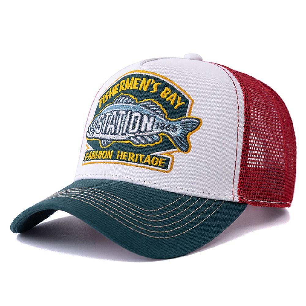 Breathable Fishing Cap Baseball Cap Sports Snapback Hat Summer Trucker Hat Camping Hiking