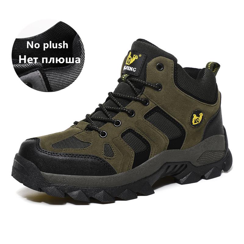

Men Winter Outdoor Sports Waterproof Sneakers Comfortable Brand Boots Plush Warm Snow Ankle Hiking Suitable for Sports Activities and Daily Wear 45