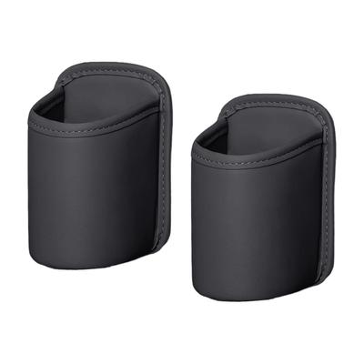 YFFSFDC Car Drink Leather Cup Easy Drink and Small Item Trash Car Convenient Item Holder, Holder, Installation, Storage, Can, Accessory, (Black, 2pcs)