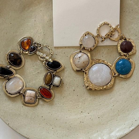 Bohemian Exaggerated Round Beaded Bracelet for Women - 2026 Retro High-End Style