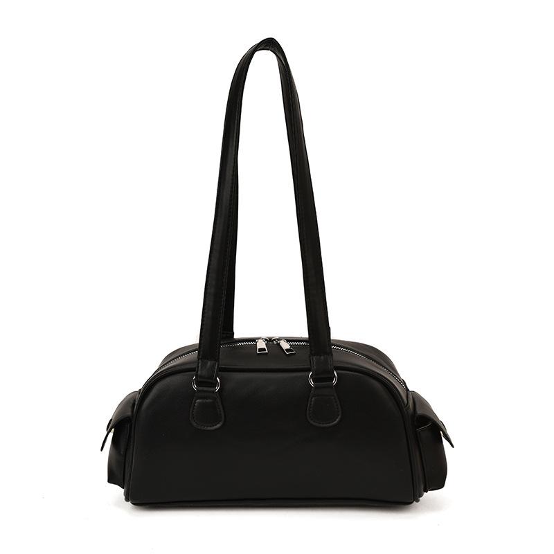 Niche Retro Handheld Underarm Bowling Bag - Women's 2025 Multi-Pocket Single Shoulder Pillow Bag