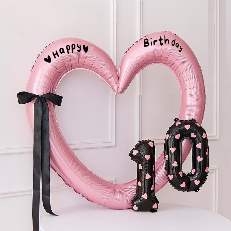 32inch Gold Rose Blue Silver Number Aluminum Film Balloons Digital Baby Shower Christmas Wedding Happy Birthday Party Decoration