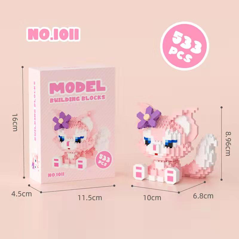 Kuromi and My Melody Compatible Building Blocks for Girls - Sanrio-Inspired Toys