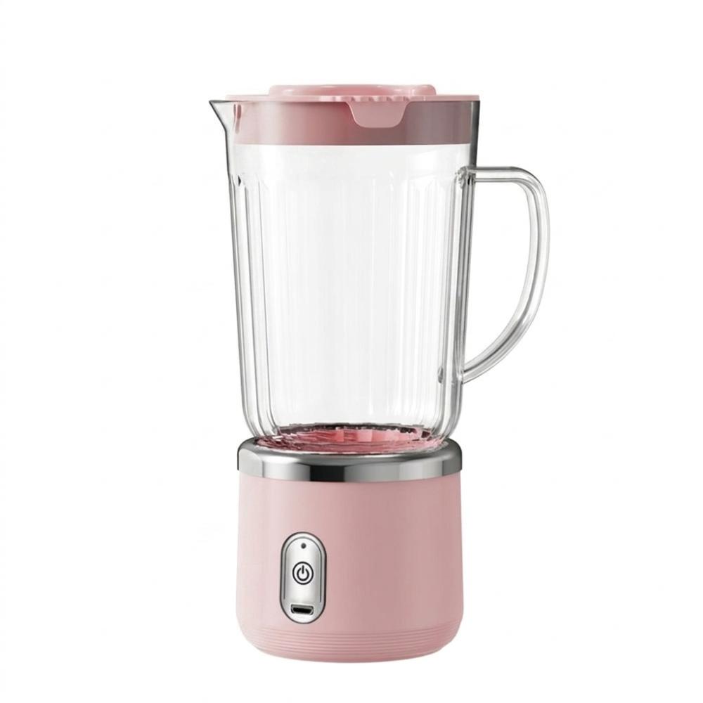 700Ml Capacity Electric Juicer Double Cup Portable Juicer Single Cup Blender Office Use Pink - Single Cup