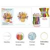DIY Embroidery Kit Colorful Needlework Craft Animal Embroidery Flower Sewing Kits  Beginners
