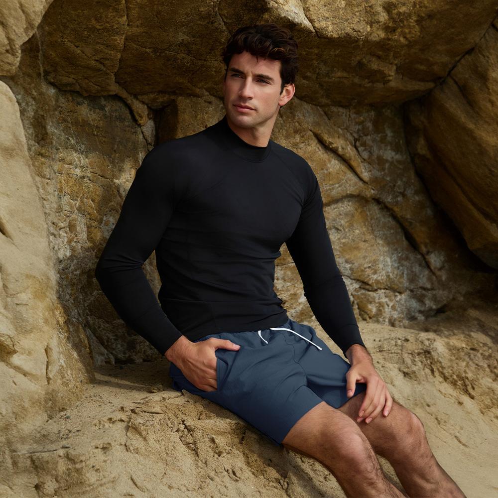ANDAR Pool & Beach Men'S Rash Guard