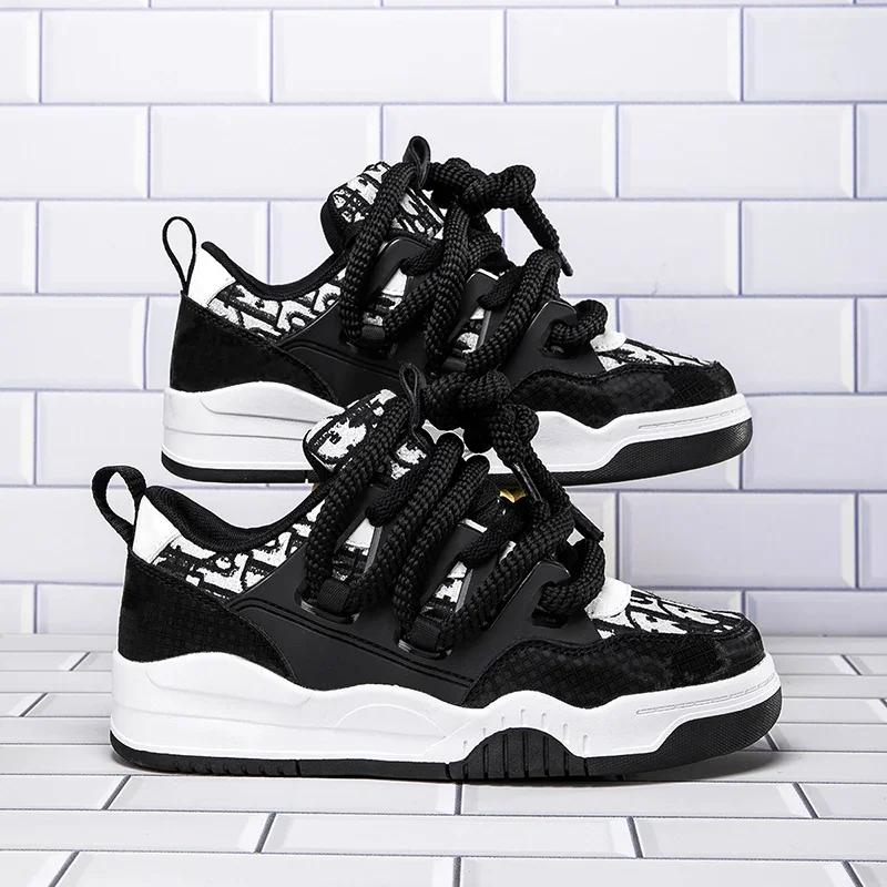 

Fashion Fashion Brand Low Top Couple Walking Shoes Men s and Women s General Sports Sneakers Lace-up Wear Resistant Running Tennis Shoes 36 чёрный