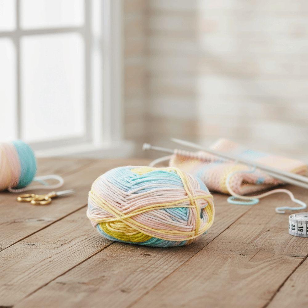 8 Strands Hand Knitting Yarn DIY Multi-Color Hand-Dyed Yarn Spray Colored Combed Skin Affinity 8-Ply Crochet Yarn Bags Weaving