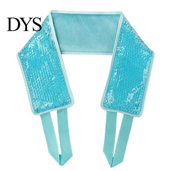 Hot Compress Ice Pack Gel Bead Neck with Strap Reusable Sprain Swelling Sports Injuries Good Fluidity Cervical Spine Pain Relief Cold Long Wrap
