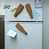 Bottle Opener Fridge Magnet Wooden Refrigerator Manual Beer Opening Decorative Tool Home Office Kitchen Locker Decoration Portable
