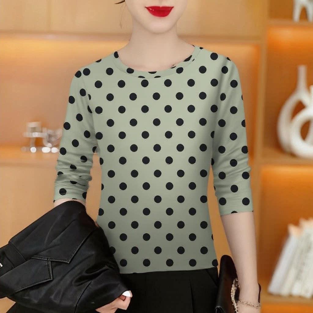 

Elegant Long Sleeve Slimming Top for Middle-Aged and Elderly Women - Age-Reducing, Versatile, Comfortable L
