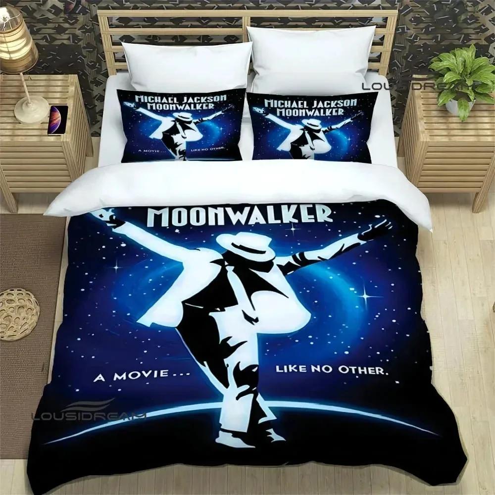 3D Print Michael Jackson Bedding Set Double Twin King Duvet Cover Comforter Pillowcase Boys Girls Adults Bedroom