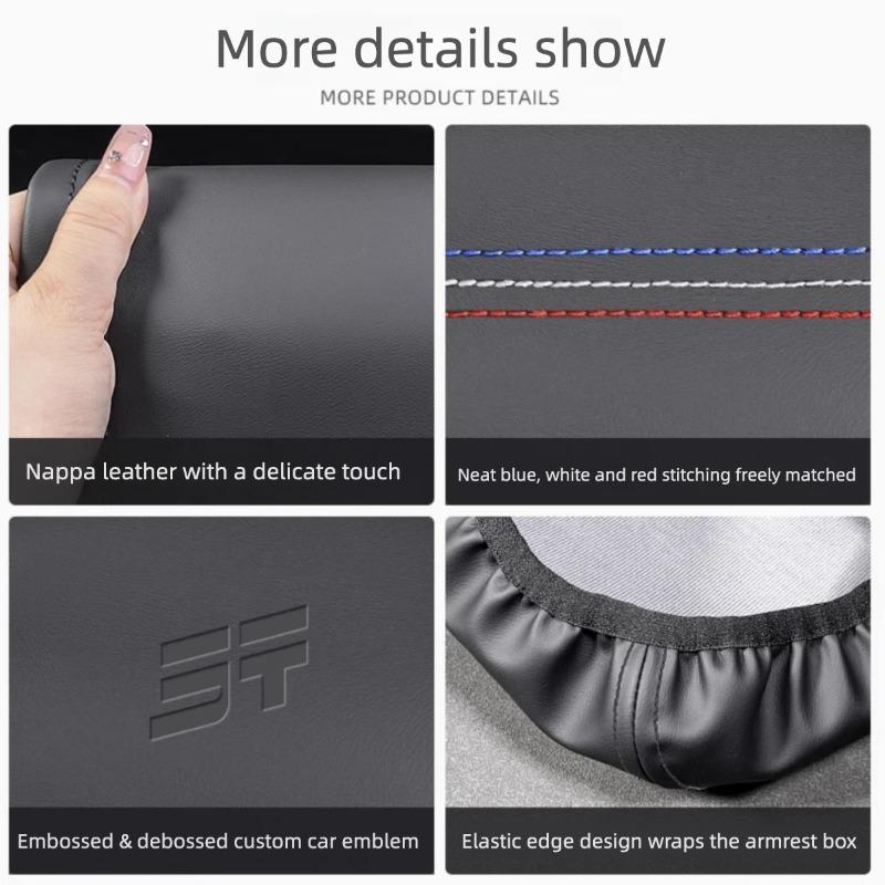 For Chery Jetour Traveler 2023‑2026 Center Console Armrest Leather Cover Anti‑Scratch Interior Mod Accessories