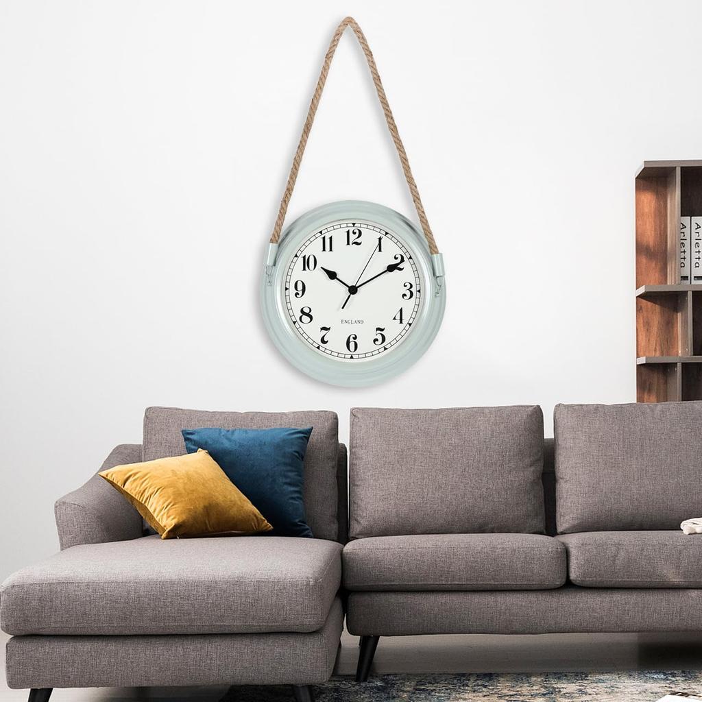 Matakoko315 Wall Easy To Mint Living 30cm X 47cm Clock, Antique, Stylish, Read, Quiet, Retro, Scandinavian, Beige, Green, Interior, Room, Cool, Clock,