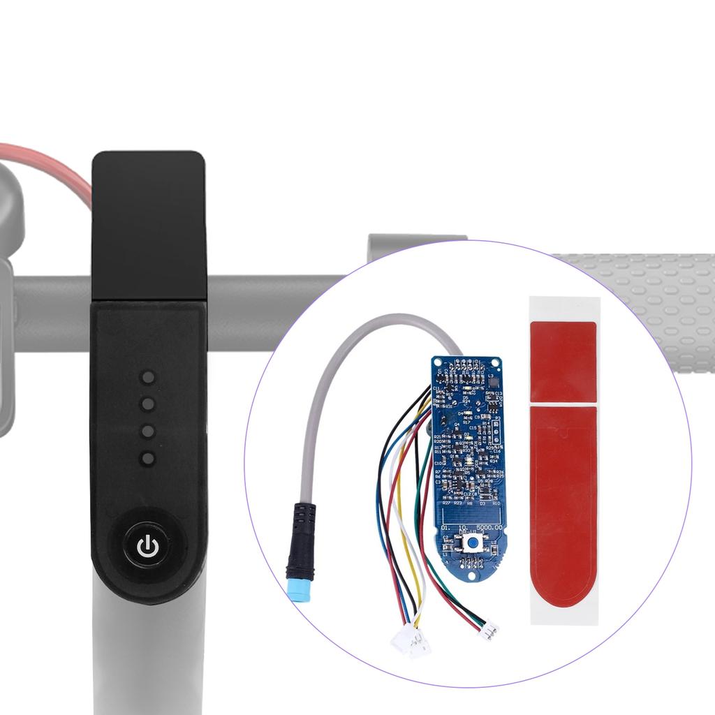 Electric Scooter BT Dashboard Circuit Board with Cover Replacement for Xiaomi Mijia M365 Electric Scooter
