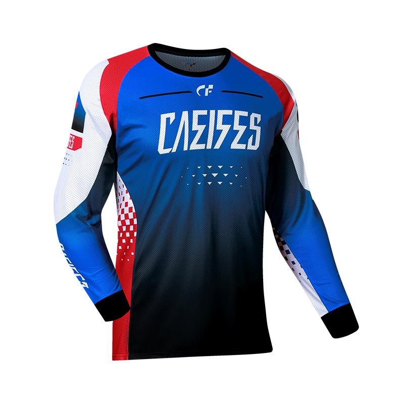 Spot Off-road Motorcycle Clothing, Cycling Clothing, Downhill Clothing, Casual Crew Neck T-shirt, Breathable and Quick-drying Running Clothing, 