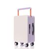 26" Wide Pull Rod Luggage: 20" Lightweight Female Carry-on Suitcase with Silent Wheels and Password Lock.