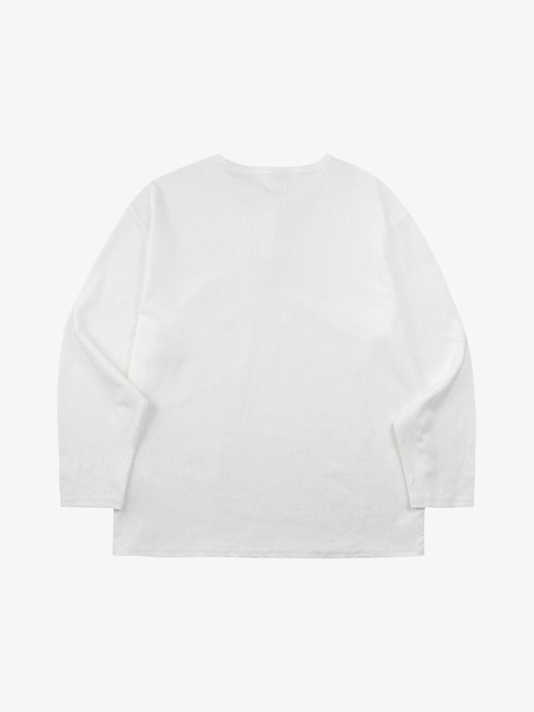 Ousa Henley Neck Long Sleeve T-Shirt 2 Colors