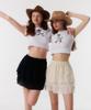Kkuape Lace Cancan Mini Skirt_Black