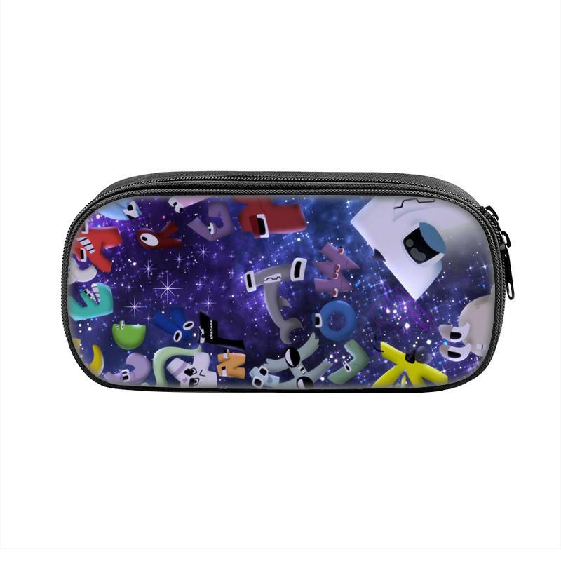 Alphabet Lore Pencil Case With Nylon Material For Students And Kids