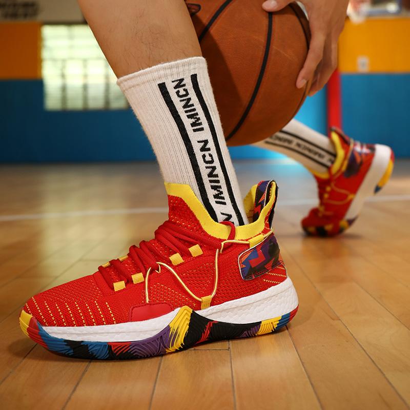 35-46 Teen Adult Large Shock Absorbent Anti Slip Wear Resistant Breathable Outdoor Basketball Shoes Casual Sports Shoes