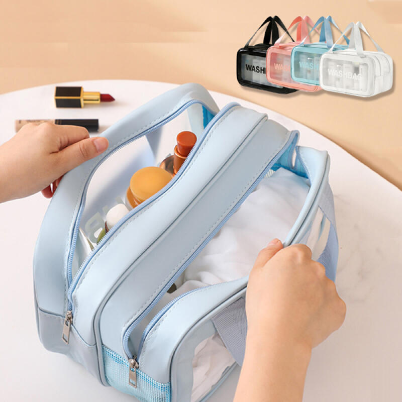 31 см Плавательная двойная сетчатая водонепроницаемая сумка для купания 205702 Black L (31cm)