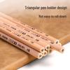 Deli HB Triangular Wood Pencils, 30-Pack