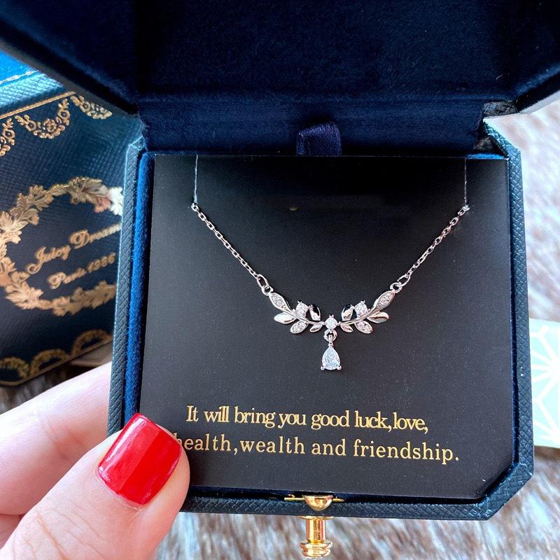 

Wheat Ear Laurel Muse Silver Plated Necklace Women s Niche Premium New Clavicle Chain Valentine s Day Gift