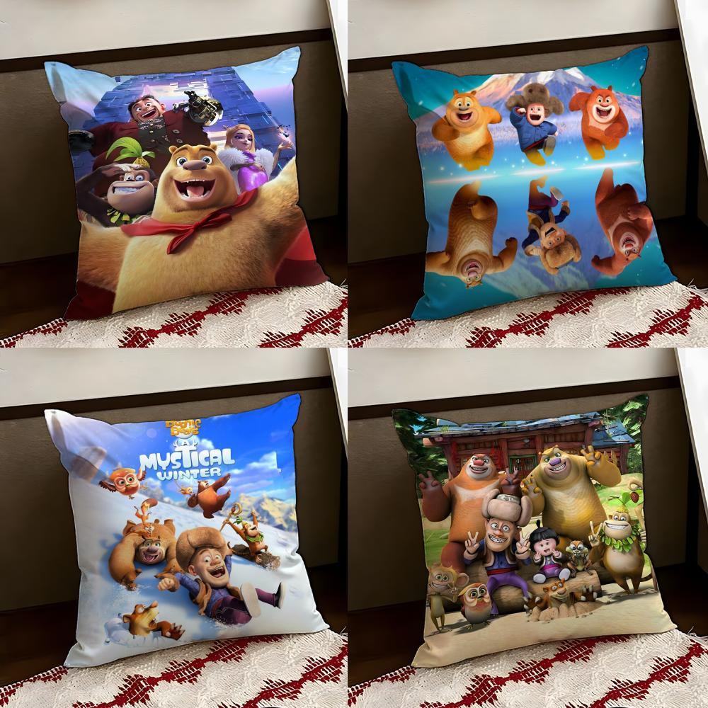 BBoonie BBears Cushion Cover Reversible Soft Durable Pillow Cover Home Car MultiScene Use for Daily Comfort