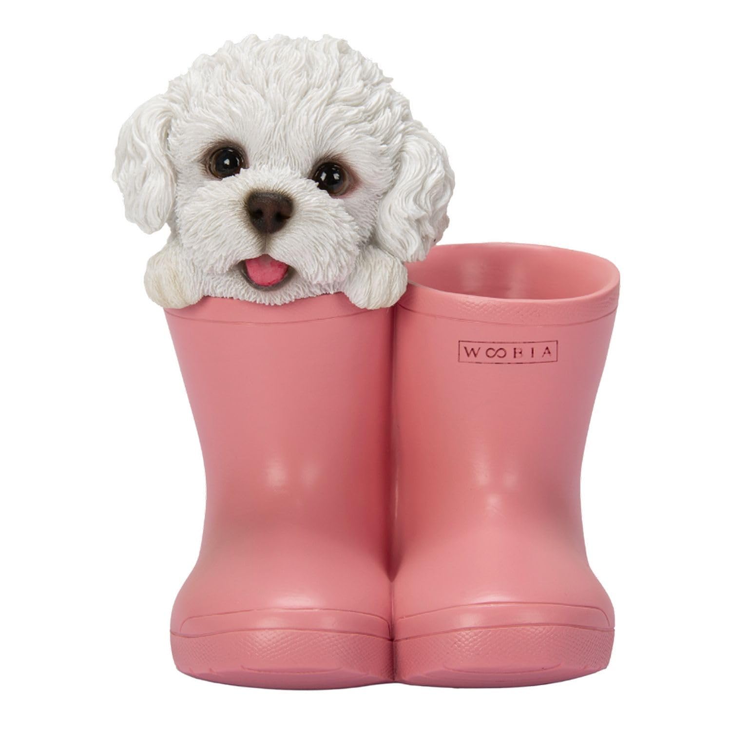 

Убия Той Пудель Белые Сапожки Банка x 9 x см Кукла Фигурка Орнамент Животное Садовое Украшение Реалистичная Милая Собака H24172 9.8 11.5